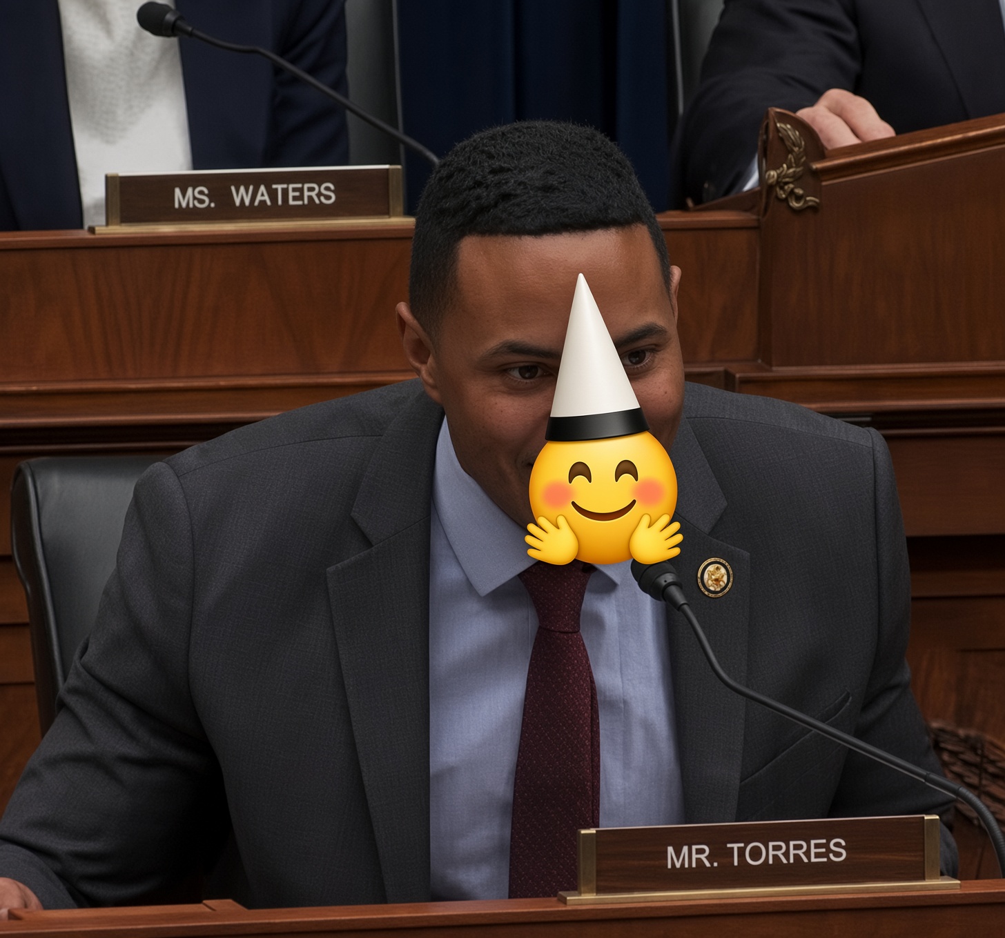 Rep. Torres at the hearing dais